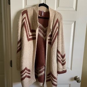 chevron sweater cardigan